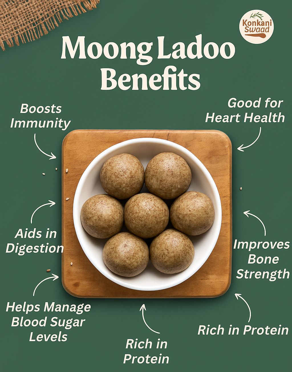 Moong Ladoo (Homemade | Fresh | No Preservatives)